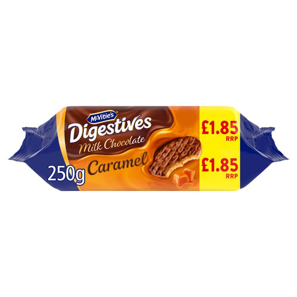 McVities Caramel Digestive Biscuits PMP 15 x 250g