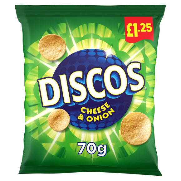 Discos Cheese & Onion Crisps PMP 16 x 70g