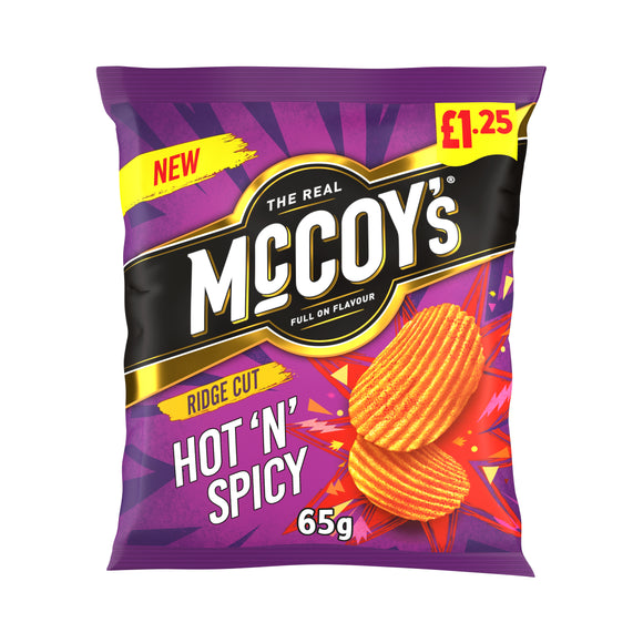 McCoy's Hot n Spicy Crisps PMP 20 x 65g