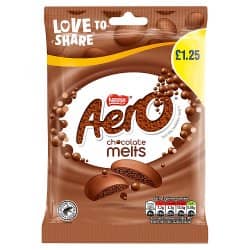 PMP Aero Melts Milk Chocolate Pouch 12 x 80g