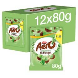 PMP Aero Bubbles Peppermint Chocolate Pouch 12 x 80g