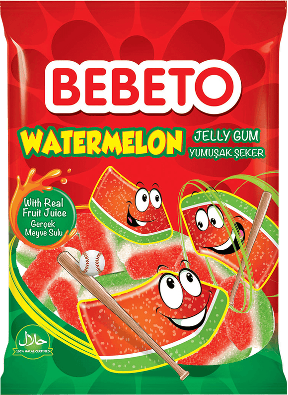 PMP Bebeto Jelly Gum Watermelon Flavour (20 x 70g)