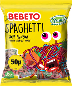 PMP Bebeto Spaghetti Sour Rainbow Flavour (20 x 70g)