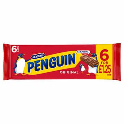 McVities Penguin Original Bars PMP 12 x 6 Bars