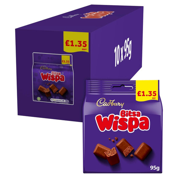 Cadbury Wispa Bites Bags PMP 10 x 95g