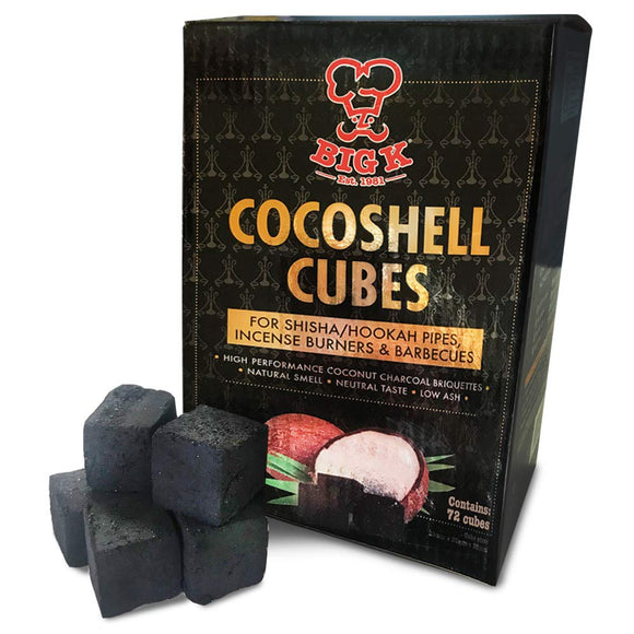 Big K Shisha Cubes 1kg 72 Cubes