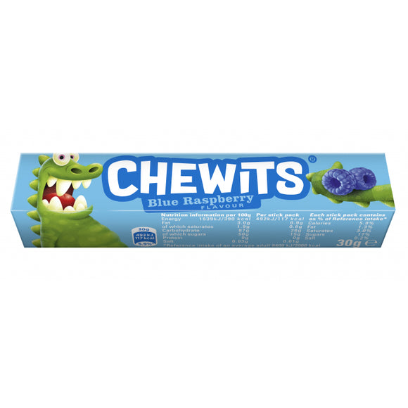 Chewits Blue Raspberry Sticks 40 x 32g