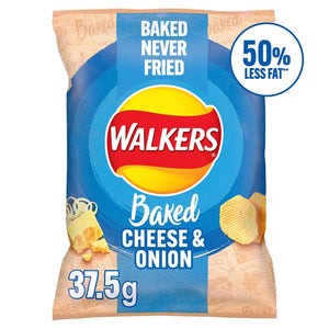 Walkers Oven Baked Cheese and Onion Snacks 32 x 37.5g