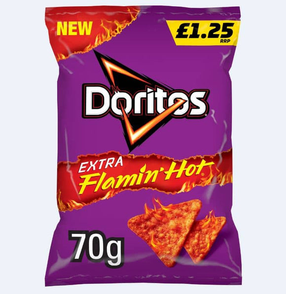 Doritos Extra Flamin' Hot Crisps PMP 15 x 70g