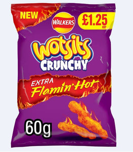 Wotsits Crunchy Extra Flamin' Hot Crisps PMP 15 x 60g