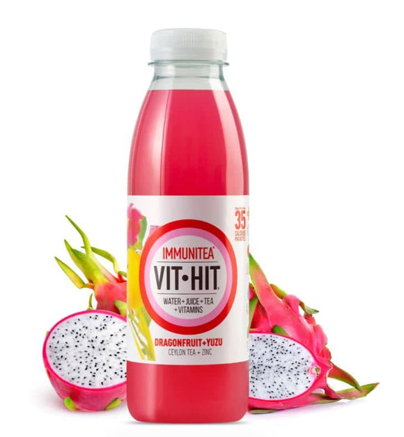 Vit-Hit Dragonfruit and Yuzu Drink (12 x 500ml)