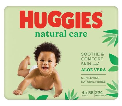 Huggies Baby Wipes Natural Care (10 x 56's)