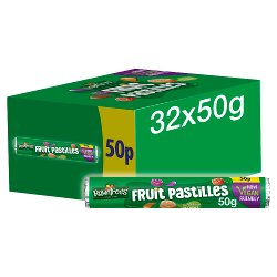 Rowntrees Fruit Pastels (VG) Tube 32 x 50g