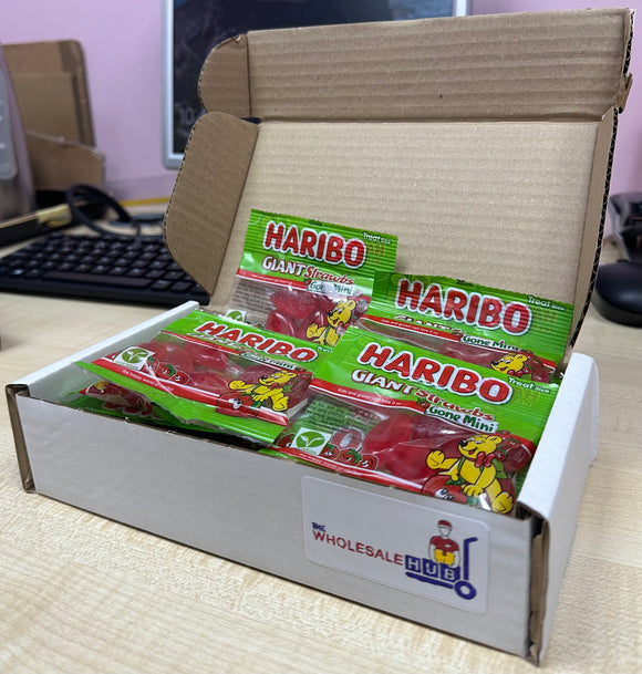 20 Pcs Haribo Mini Sweets Bag for Kids - In variety Of Tangfastics, Starmix, Giant Strawbs, Supermix