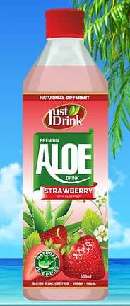 Just Drink Aloe Vera Drink Strawberry 6 x 1.5Ltr