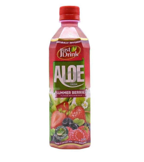 Just Drink Aloe Vera Drink Summer Berries 12 x 500ml