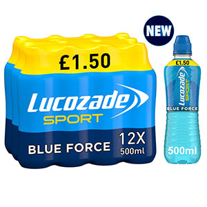 Lucozade Sport Blue Force PMP 12 x 500ml