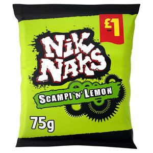 Nik Naks Scampi 'N' Lemon Crisps PMP 20 x 75g