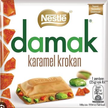 Damak Caramel Chocolate Block 60g x 6