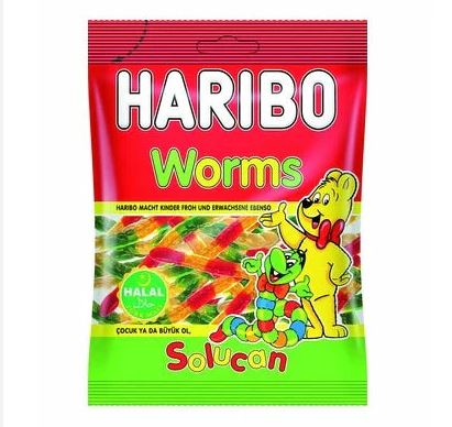 Haribo Halal Worm 24 x 80g