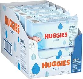 Huggies Baby Wipes 99% Pure Water (10 x 56's)