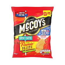 McCoy's Epic Eats Flamin Fajita PMP 20 x 65g