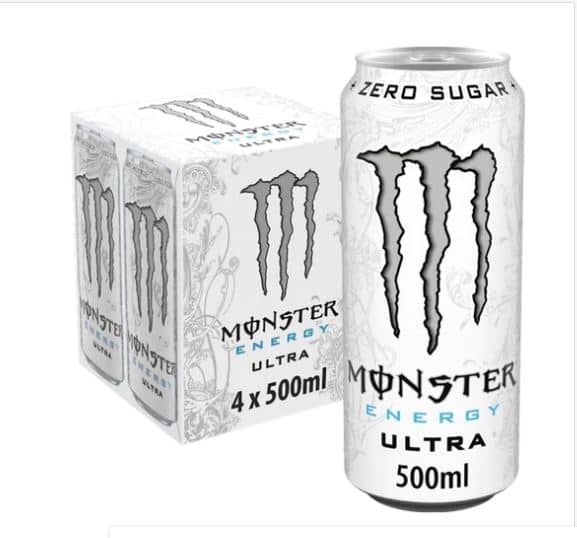 Monster Ultra Energy Drink 4 x 500ml [PM £4.99 ], Case of 6