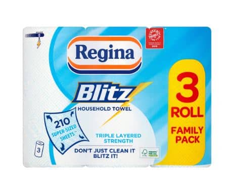 Regina Kitchen Towel 3ply Family Pack (3 rolls x 4 pack)
