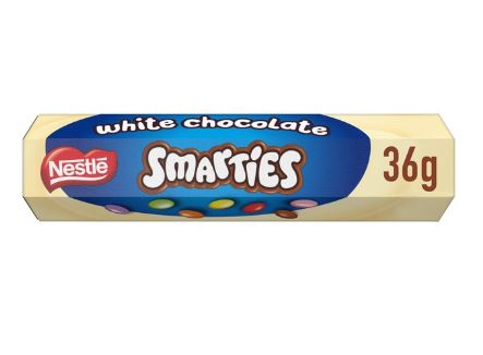 Smarties White Chocolate Tube (24x36g) GB