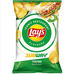 Lays Subway Teriyaki Crisps 9 x 150g