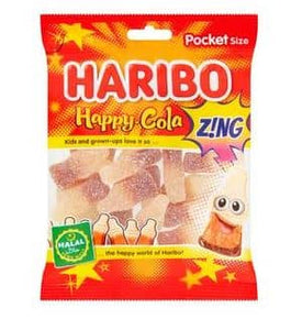 Haribo Halal Happy-Cola Z!ng Bag 100g