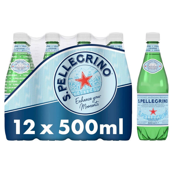 San Pellegrino Sparkling Mineral Water 12 x 500ml