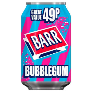 Barr Bubblegum Can PMP 24 x 330ml - thewholesalehub