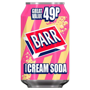 Barr Cream Soda Can PMP 24 x 330ml - thewholesalehub