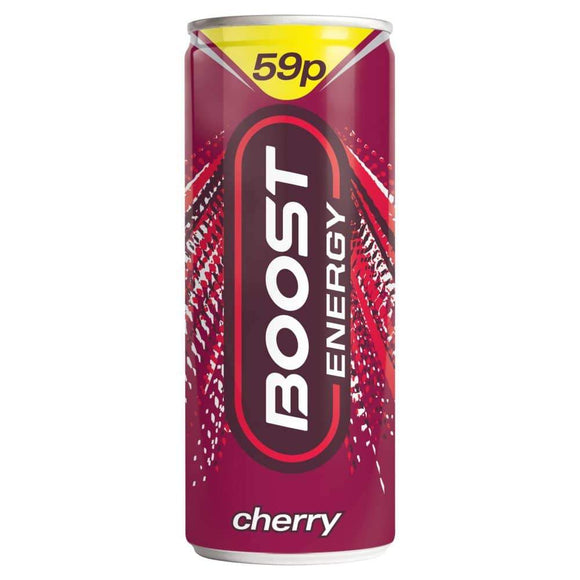 Boost Cherry Flavour Energy Drink 250ml can