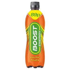 Boost Exotic Fruit Energy Drink 500ml plastic bottle