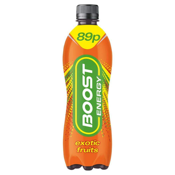 Boost Exotic Fruit Energy Drink 500ml plastic bottle