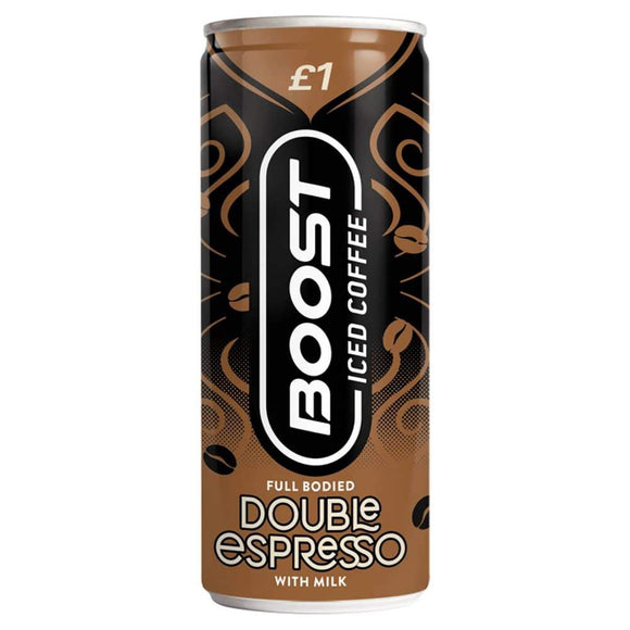 Boost Iced Coffee Double Espresso PMP 12 x 250ml - thewholesalehub