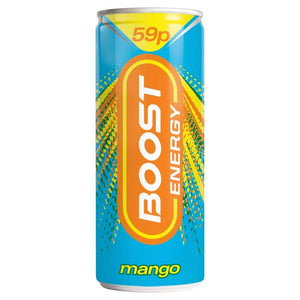 Boost Mango Energy Drink PMP Cans 250ml