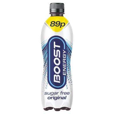 Boost Sugar Free Energy Drink 500ml plastic bottle