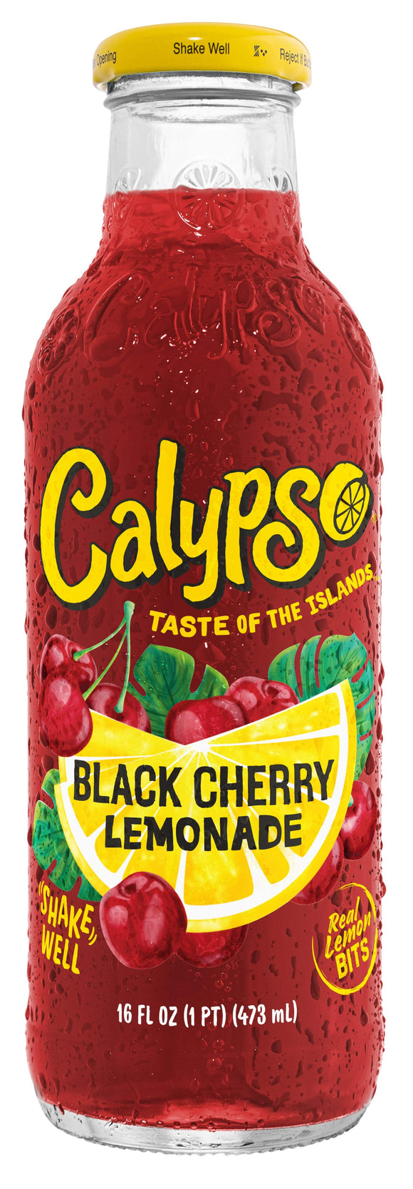Calypso Black Cherry Lemonade 473ml glass bottle
