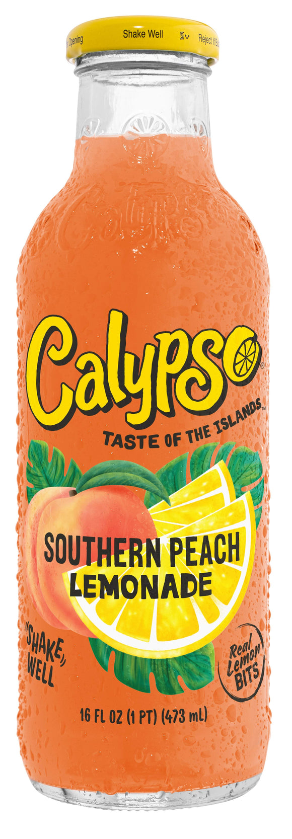 Calypso Southern Peach Lemonade 473ml glass bottle