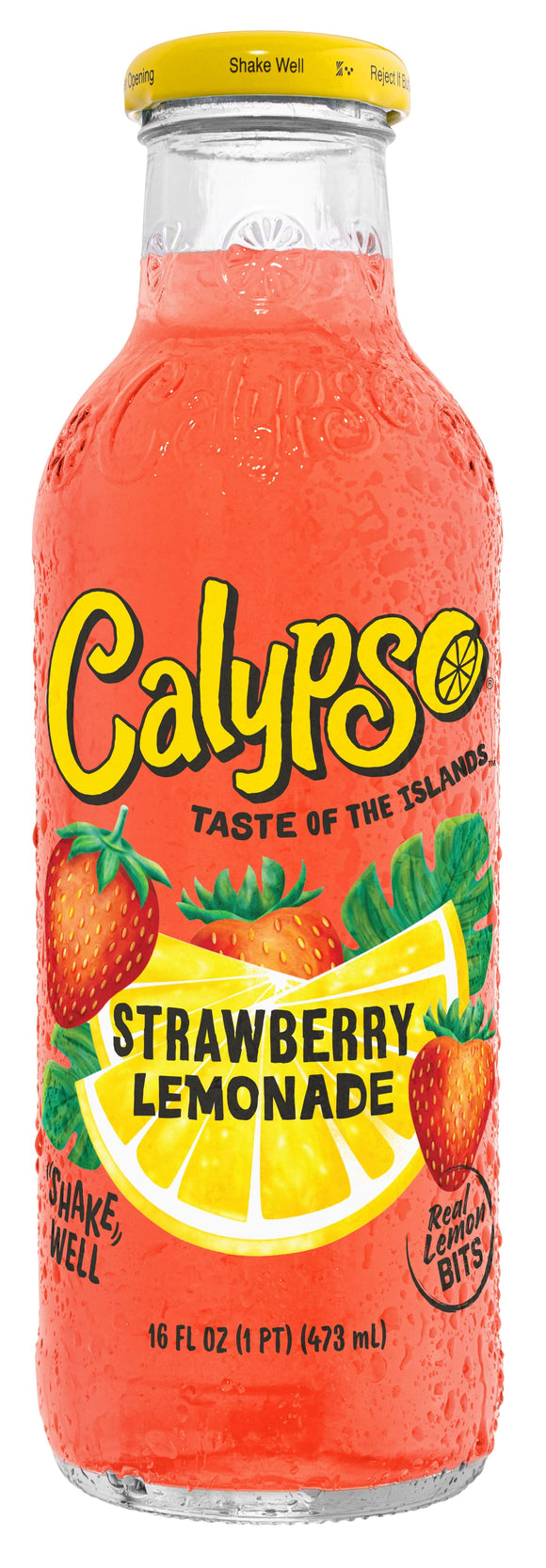 Calypso Strawberry Lemonade 473ml glass bottle