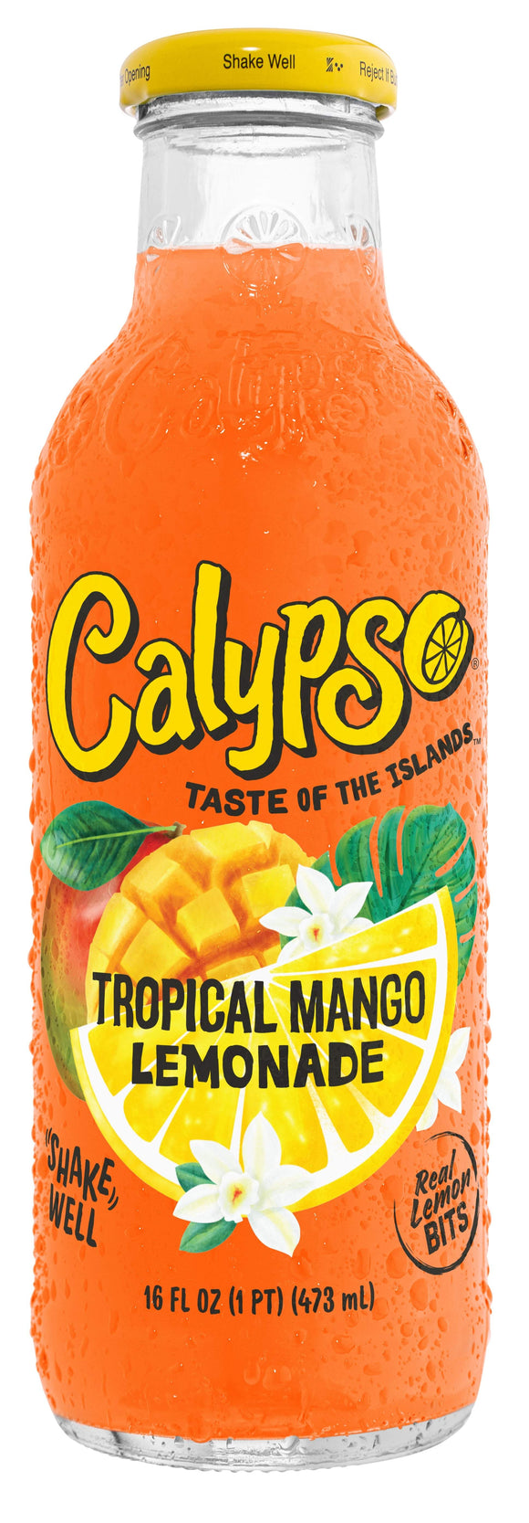 Calypso Tropical Mango Lemonade 473ml glass bottle