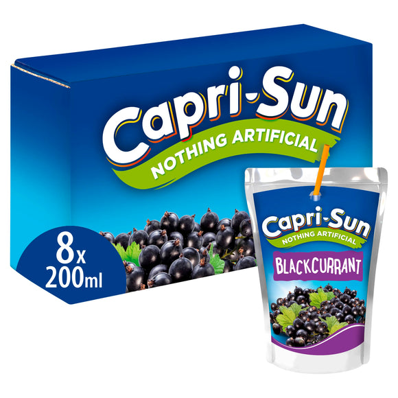 Capri-Sun Blackcurrant (4 Packs of 8) 32 x 200ml - thewholesalehub