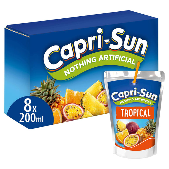 Capri-Sun Tropical (4 Packs of 8) 32 x 200ml - thewholesalehub