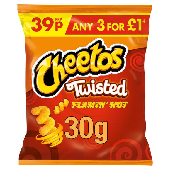 Cheetos Twisted Flamin' Hot Snacks 30g