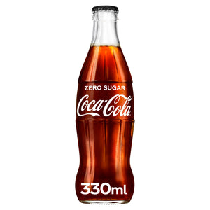 Coca Cola Zero Sugar Icon Glass Bottles 24 x 330ml - thewholesalehub