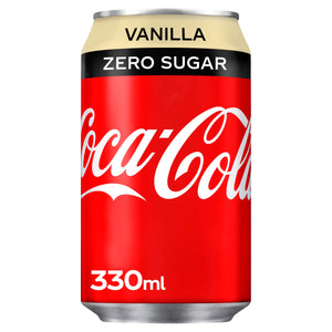 Coca Cola Zero Sugar Vanilla Flavour 24 x 330ml - thewholesalehub