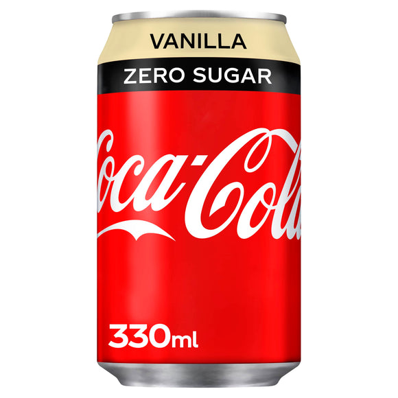 Coca Cola Zero Sugar Vanilla Flavour PMP 24 x 330ml - thewholesalehub